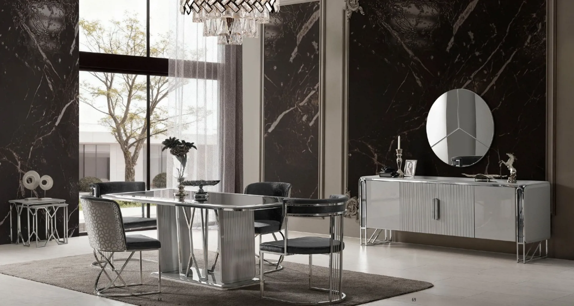 Solo Grey Yemek Odası