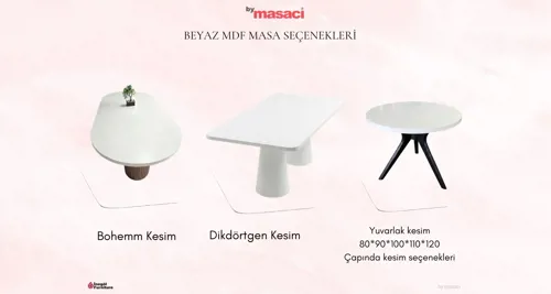 Beyaz Mdf Masa Çeşitleri