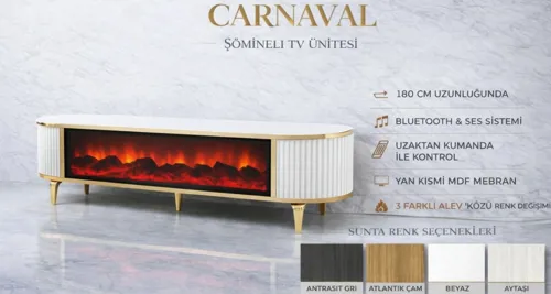 Carnaval Şömineli Tv Ünitesi