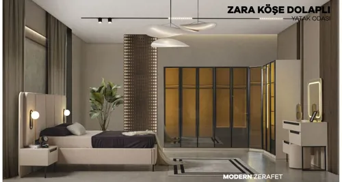 Zara Köşe Dolap Yatak Odası