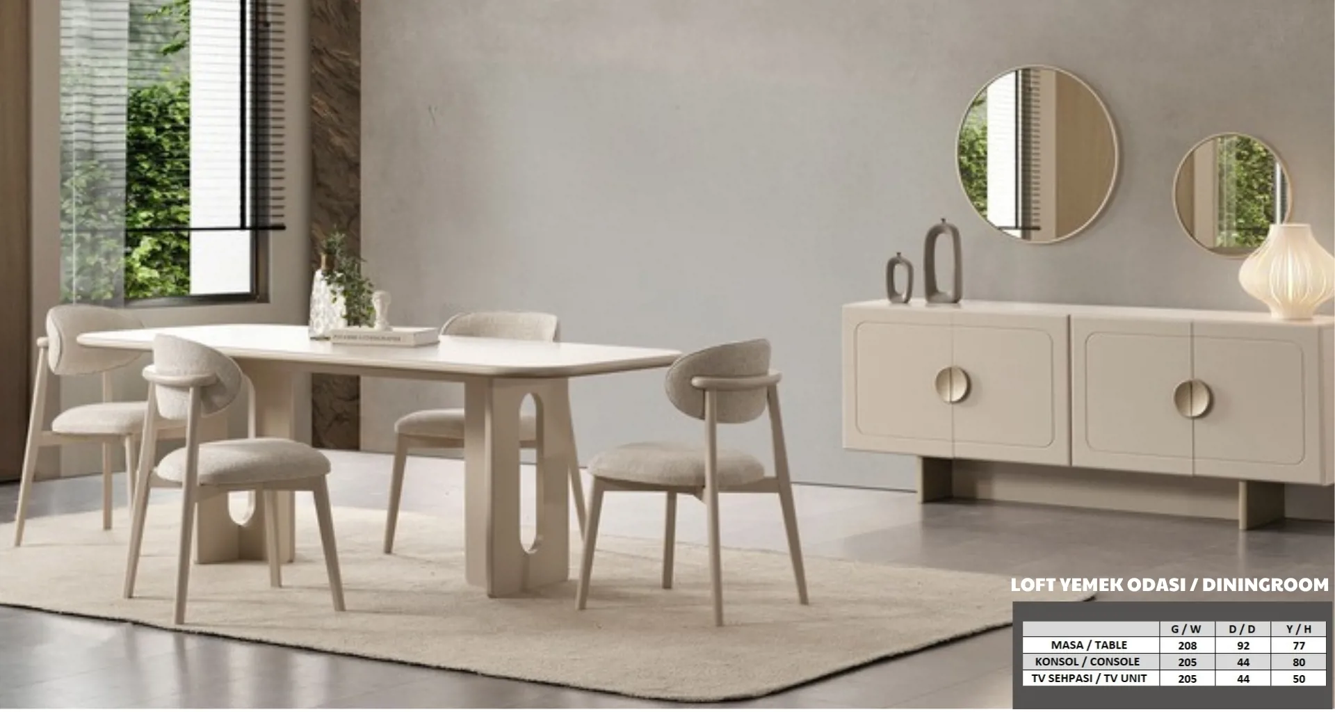 Loft Yemek Odası