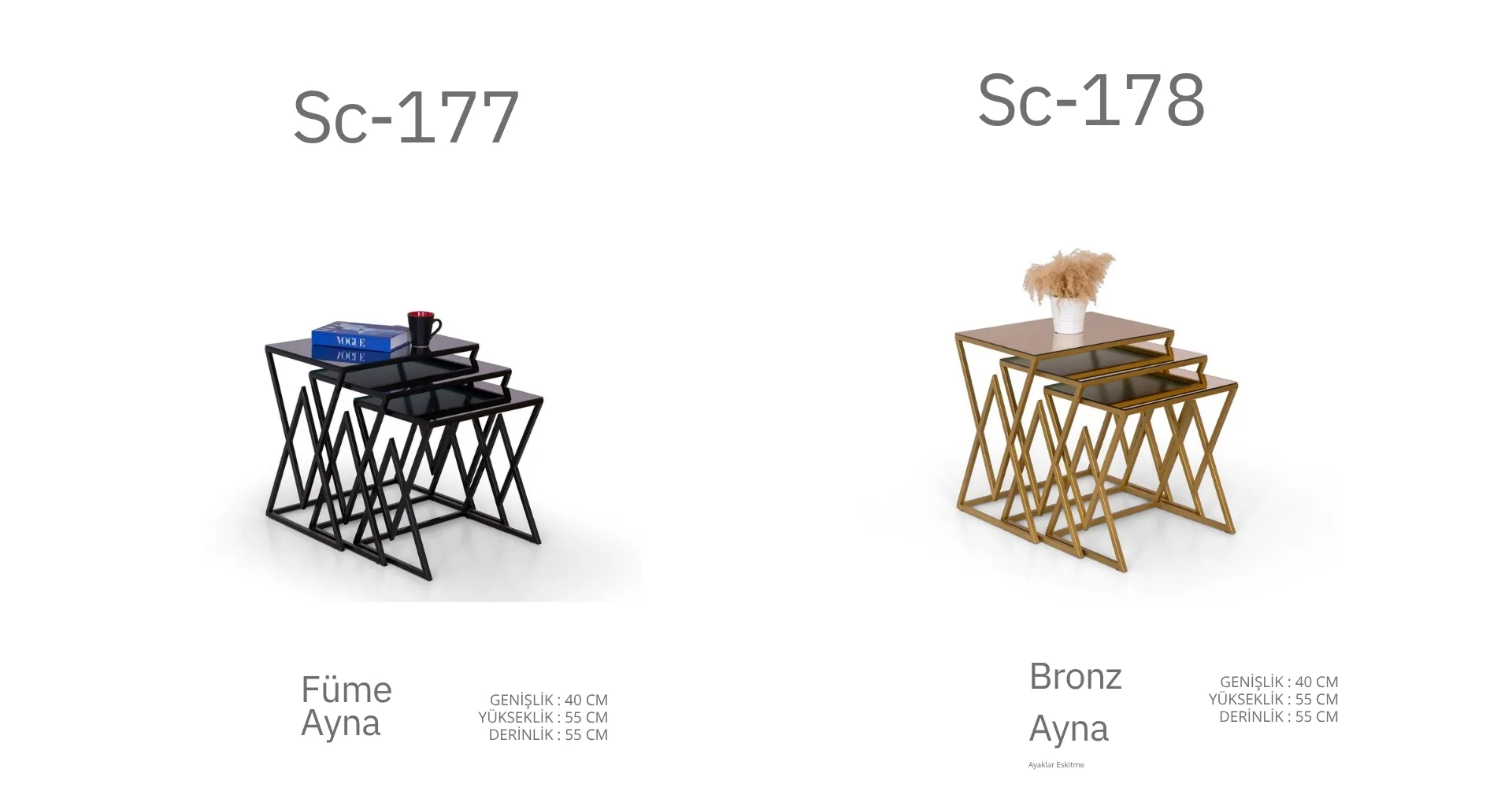 Sc-177 ve Sc-178 Sehpa 