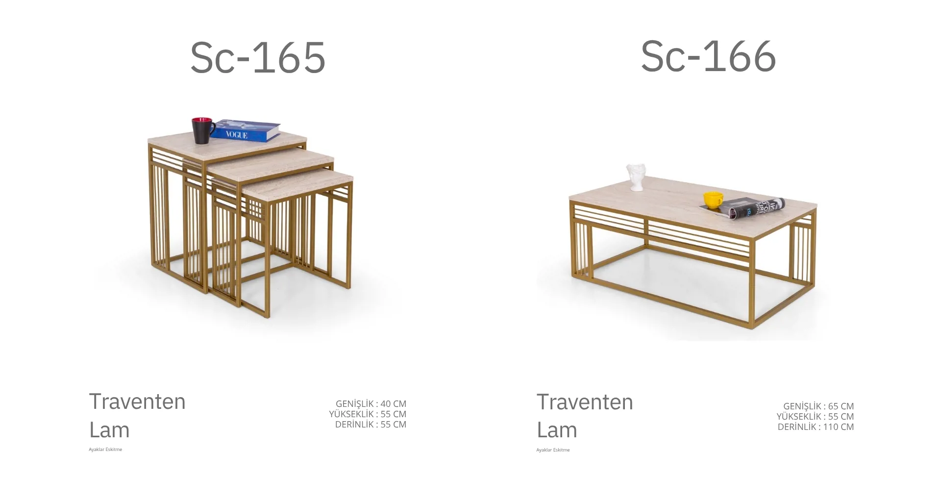 Sc-165 ve Sc-166 Trawenten Sehpa