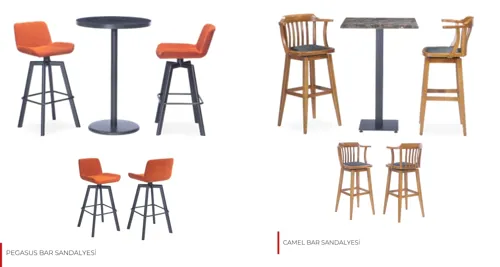 Pegasus ve Camel Bar Sandalyesi