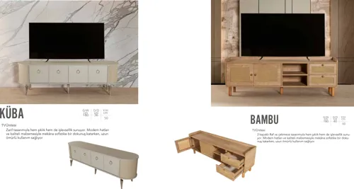 Küba ve Bambu Tv Ünitesi