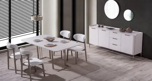Boss Yemek Odası %100 Mdf İçi Dışı Boyalı