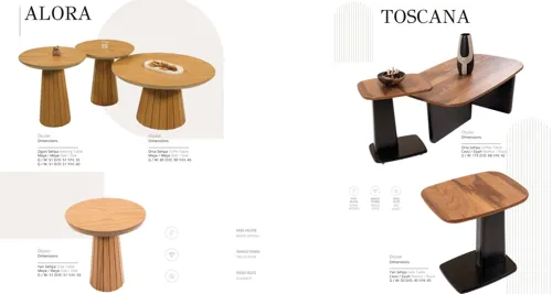 Alora ve Toscana Sehpa Seti