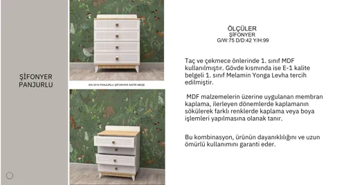 Panjurlu Şifonyer